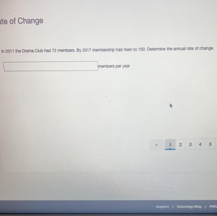 Determine The Annual Rate Of Change.