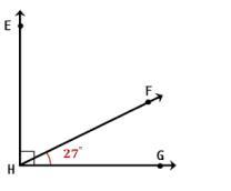 Identify The Measure Of Angle EHF: