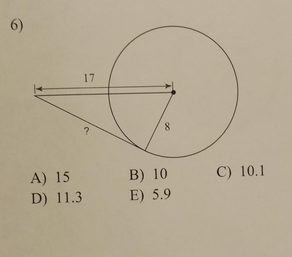 Find The Length Indicated. Assume That Lines Which Appear To Be Tangent Are Tangent.