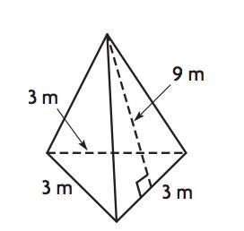 Question 10: Find The Lateral Area Of The Figure Below, In Square Meters.