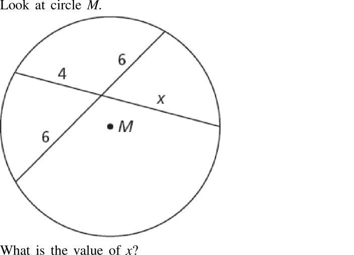Look At Circle M What Is The Value Of X