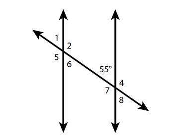 In The Diagram, Two Parallel Lines Are Intersected By A Transversal. What Are The Measurements Of Angles