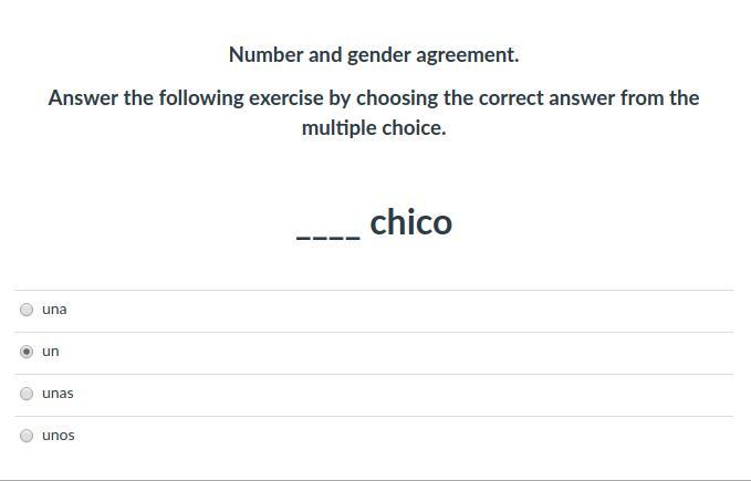 Number And Gender Agreement.