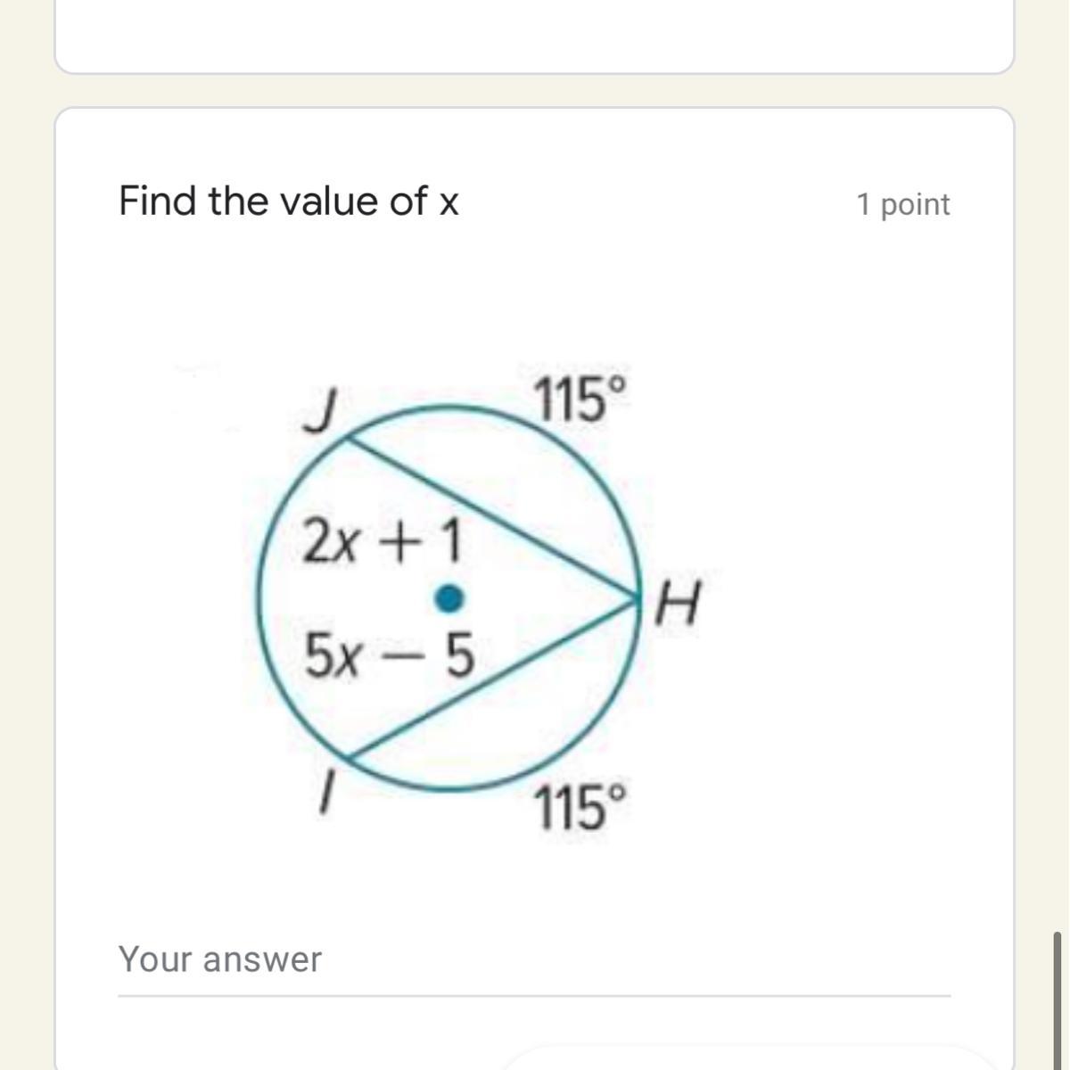 Find The Value Of X 