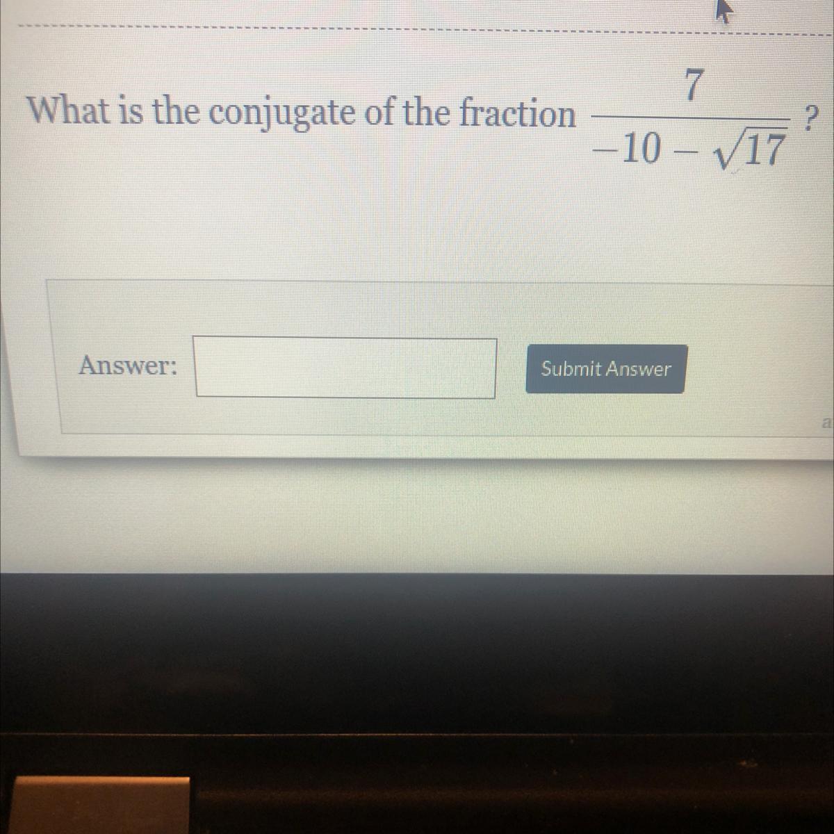 What Is The Conjugate Of The Fraction