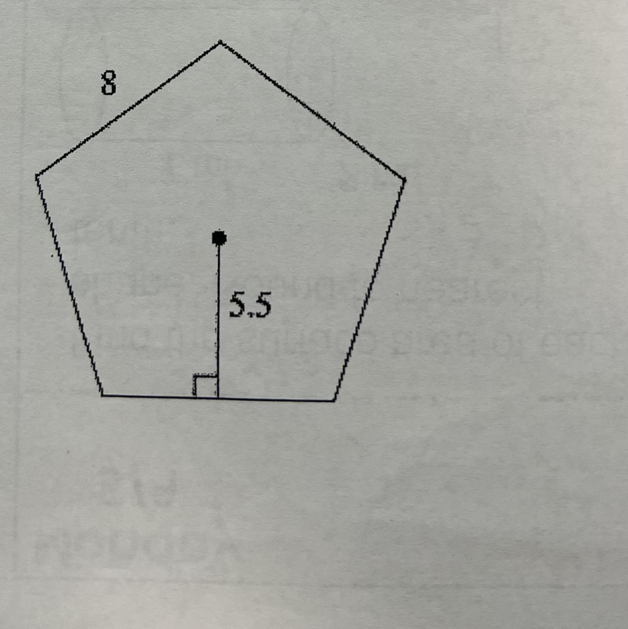 I Need Help With The Work Question Find Area Of Regular Polygon.Round To Nearest Tenth