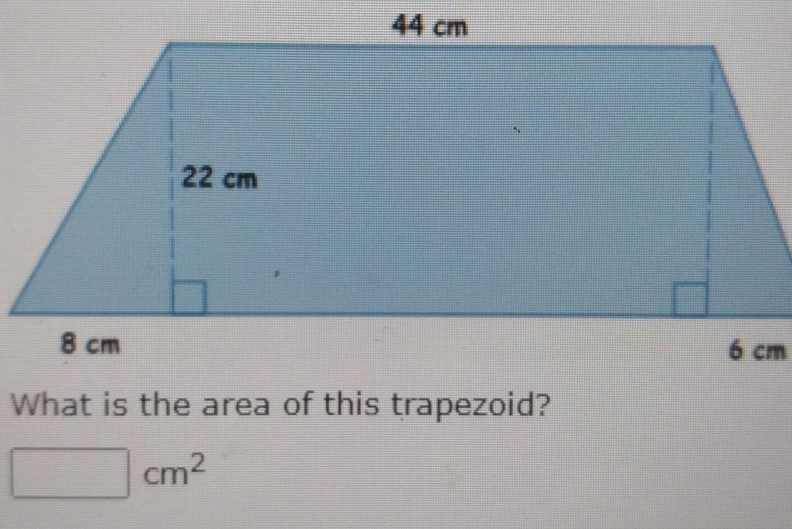 What Is The Area Of The Trapezoid 