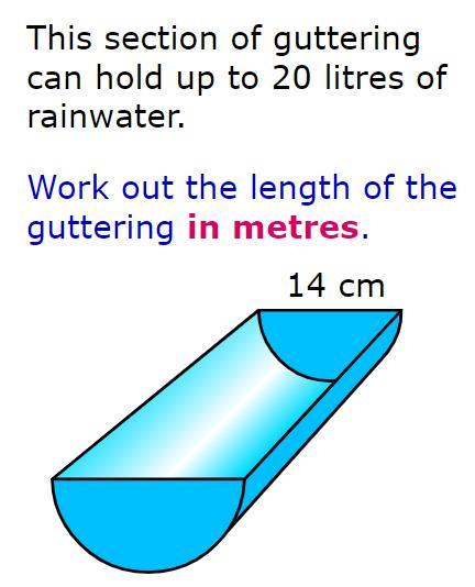 How To Calculate The Volume Of This Shape?(1 Litre = 1000 Cm^3)