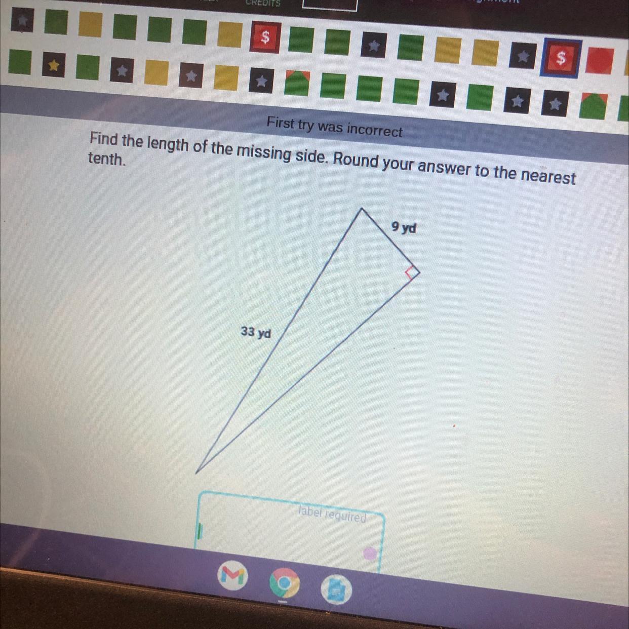 Find The Length Of The Missing Side. Round Your Answer To The Nearest Tenth.