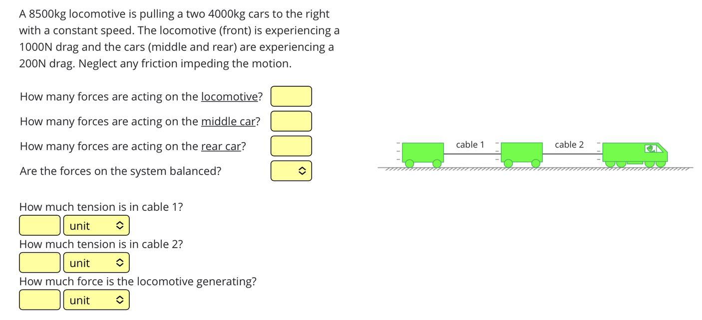 How Do I Solve This Problem Hint: 1. Draw The Forces -rear Car: Weight Downwards, Normal Force Upwards,