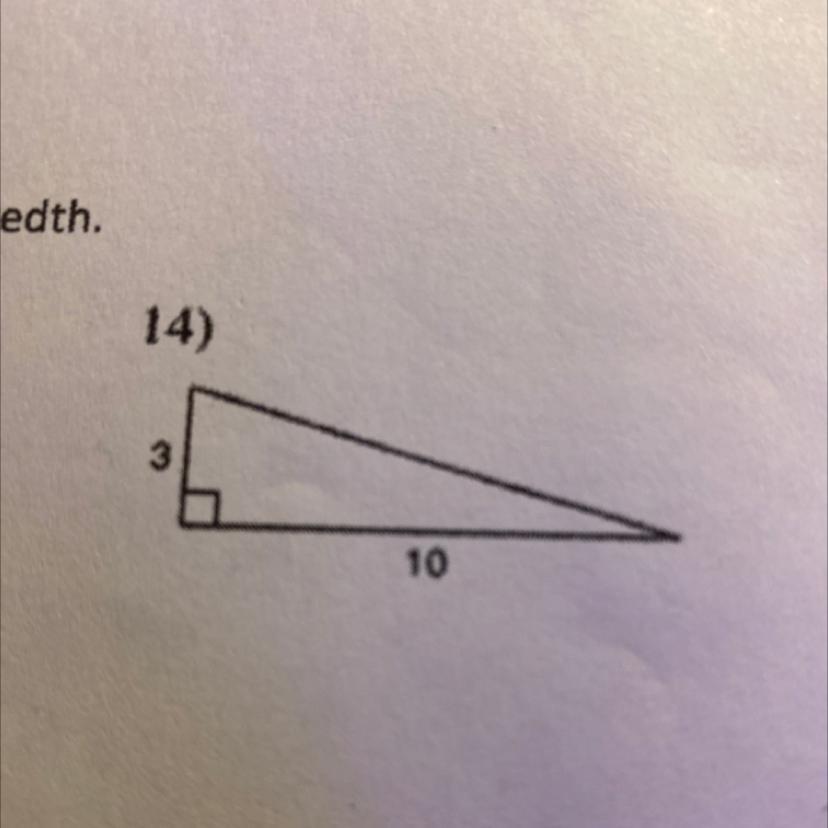 (Pythagorean Theorem) Find The Missing Side Length. Round To The Nearest Hundredth (show Steps)