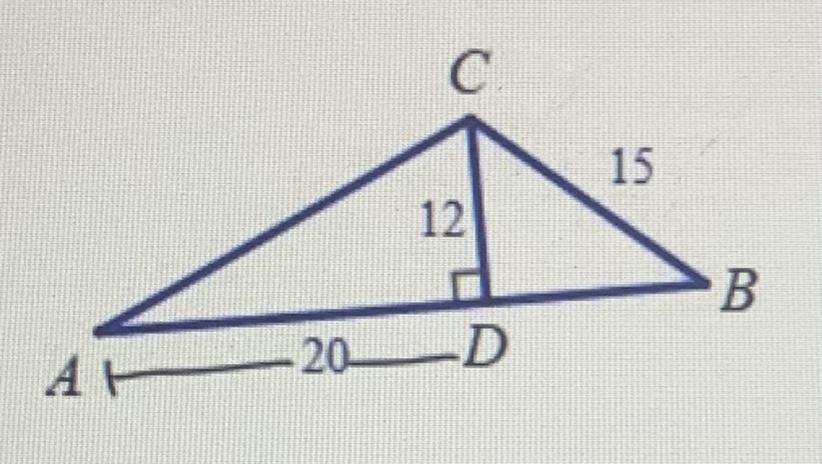 PLEASE HELP ILL GIVE BRAINLIEST!!n Triangle ABC, Determine The Length Of The Altitude To Segment BC.