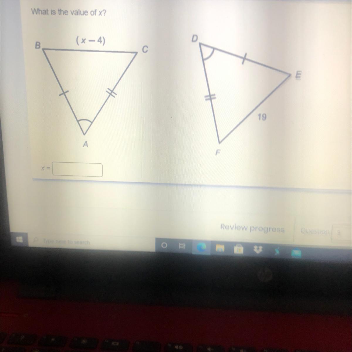 What Is The Value Of X?