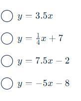 Which Of The Following Equations Represents A Line With A Positive Slope And A Negative Y-intercept?