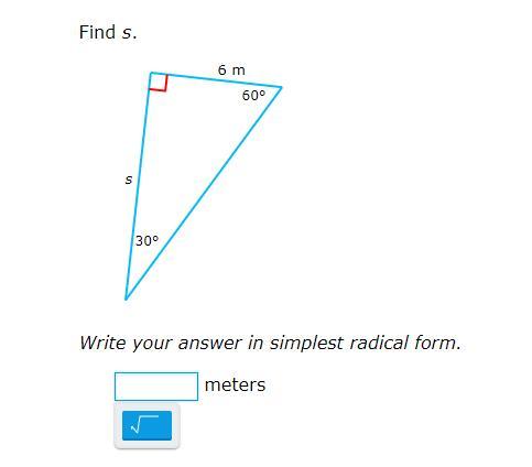 PLEASE HELP ASAPanswer Has To Be In Simplest Radical Form Find S