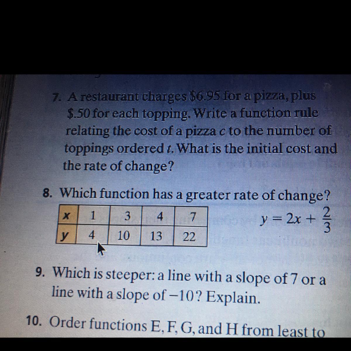 Help With Question 7 And 9 Pls I Rlly Need Help. 