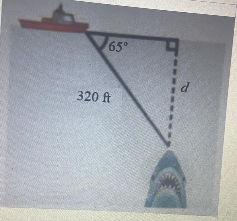 Suppose Sonar On The Surface Of The Sea Locates Anobject At An Angle Of Depression Of 65 And A Distanceof