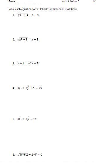 I Need Help With 5 And 6. The Exponent For Part 5 If You Can't See It Well 2/3