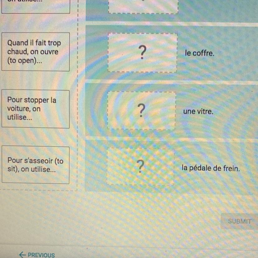 Please Associate The Situations In Column A To The Things You Need In ColumnB.