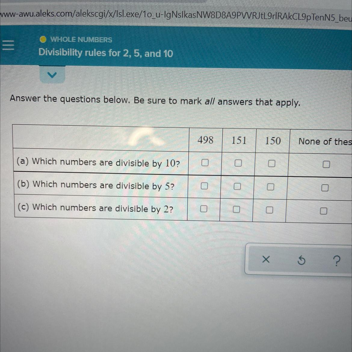 Answer The Question Below Be Sure To Mark All Answers 