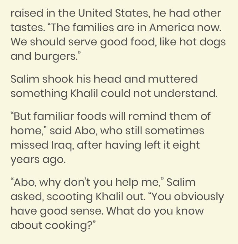 How Is Abo MOST Influenced By Preparing Meals In The Islamic Center?A: It Inspires Him To Learn From