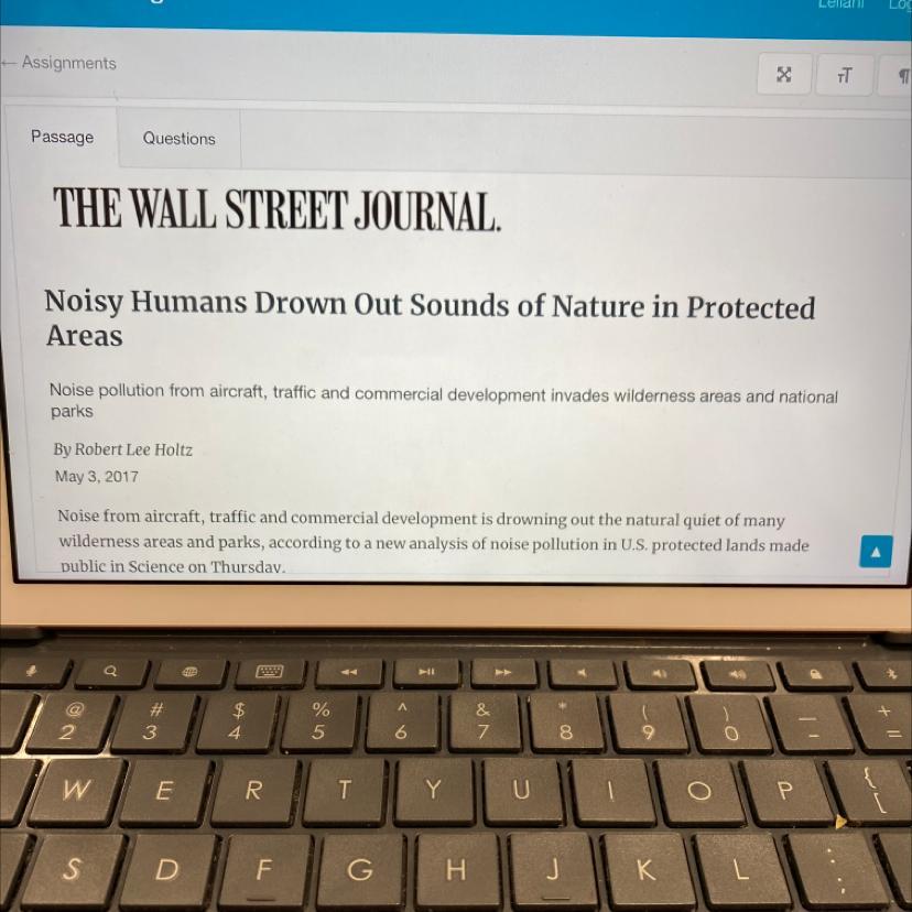 Noise Pollution Can Be Harmful To Wildlife In Protected Areas. What Evidencefrom The Text Supports This