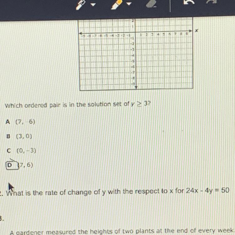 32. What Is The Rate Of Change Of Y With The Respect To X For 24x - 4y = 50