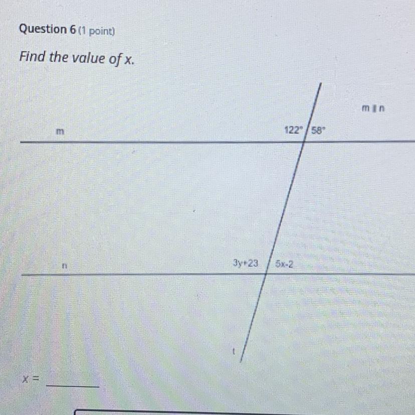 Is The Answer X=6????