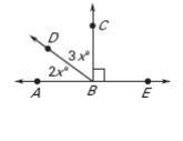 What Is The Value Of X And The Measure Of DBC, Respectively?A. X = 3; DBC = 9B. X = 36; DBC = 108C. X